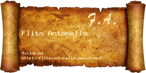 Flits Antonella névjegykártya